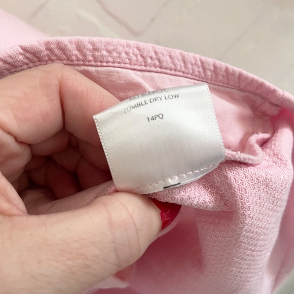 Eileen Fisher Jacket Pastel Darling Seersucker Baby pink Sustainale Pockets Sz M - Picture 10 of 11